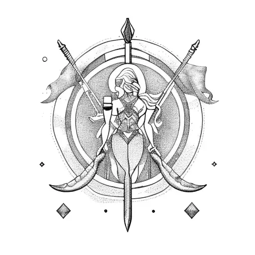 Sagittarius With Mermaid Tail