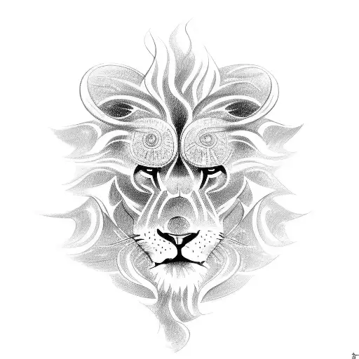 A Sketch Of A Car Transforming Into A Fearless Lion