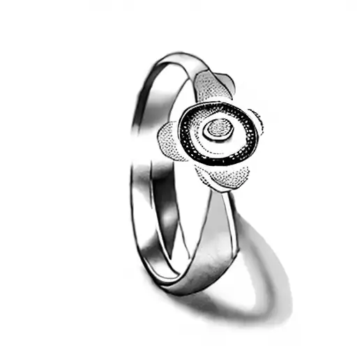 A Ring With A Flower On It