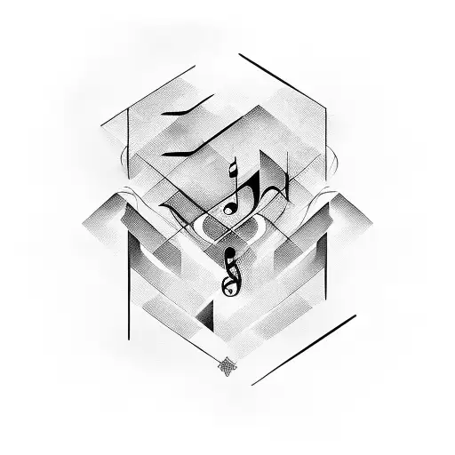 Abstract Lines With Music