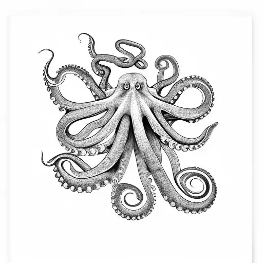 An Octopus Playing A Guitar