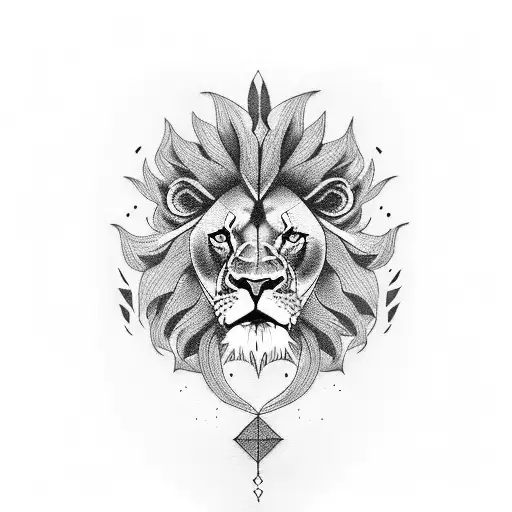 Male Lion Arm Sleeve