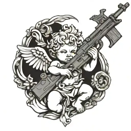 Cherub Holding M4 Rifle