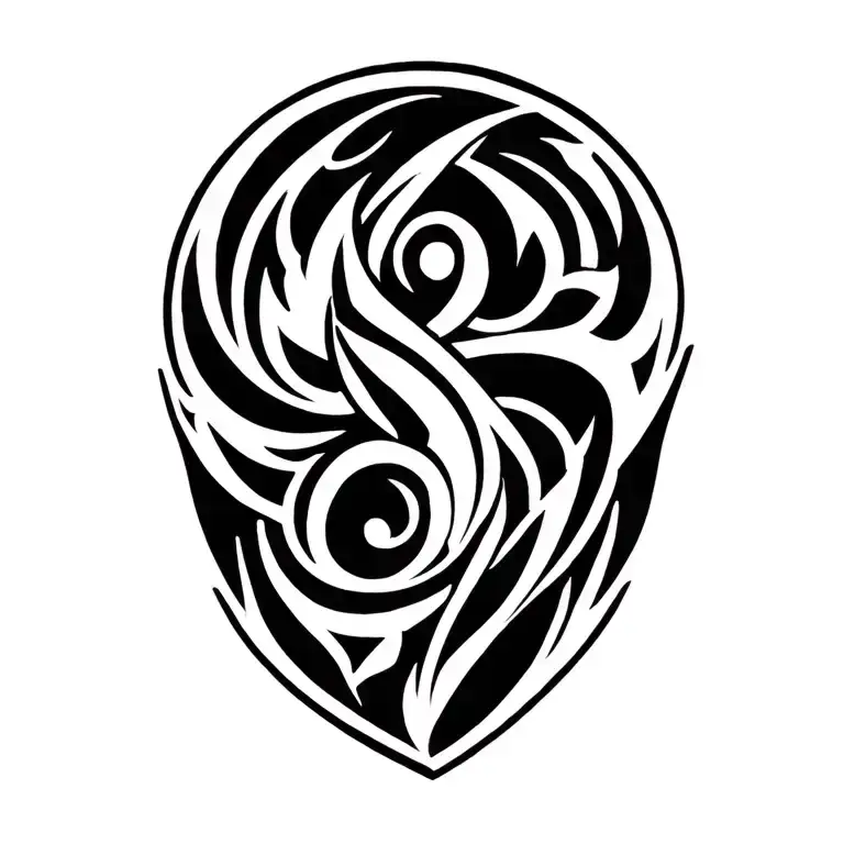 Bro Tribal Tattoo For Shoulder And Chest