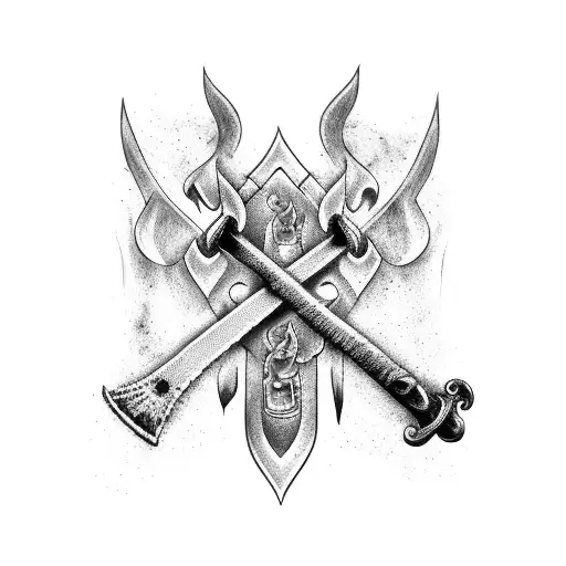 Firefighter Axe And Halligan