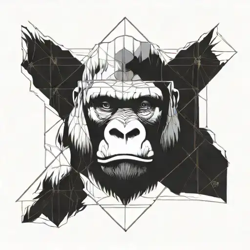 Giant Gorilla Integrated With Sacred Geometry