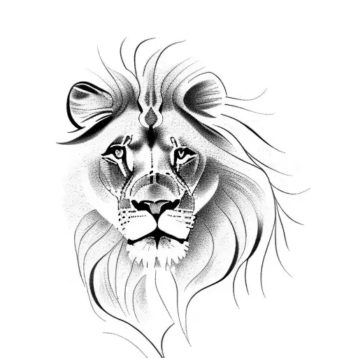 A Majestic Lion Surrounded By A Vibrant Jungle