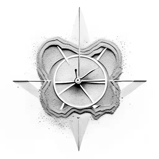 Sand Falling Out A Broken Sandclock