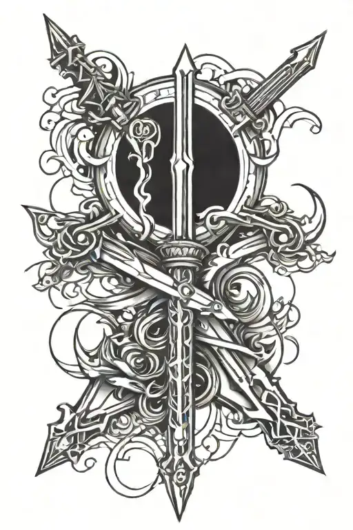 Cyber Security Sword Piercing