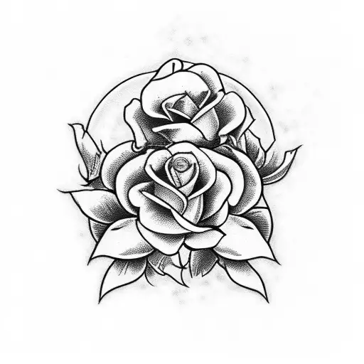 Atlas Vertebrae With Roses