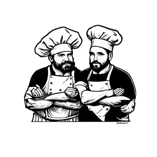 Tatto For Dad And Son We Are Both Chefs