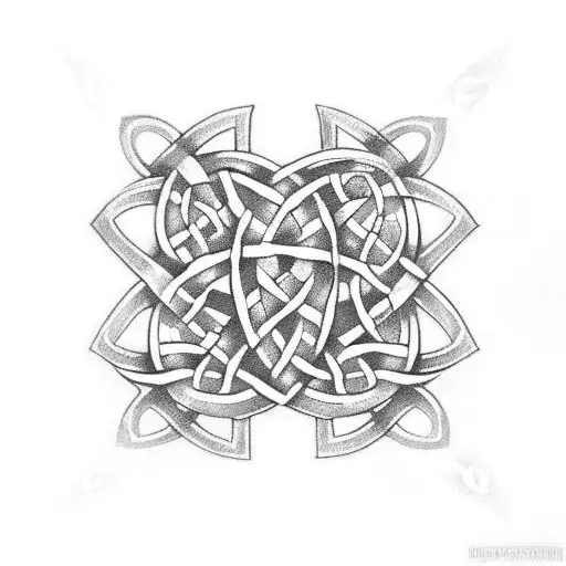 Celtic Knot With Fb Inscribed In It