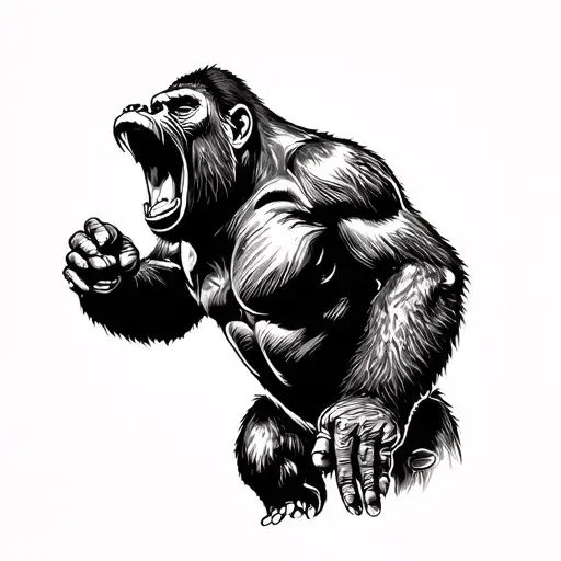 Gorilla Screaming