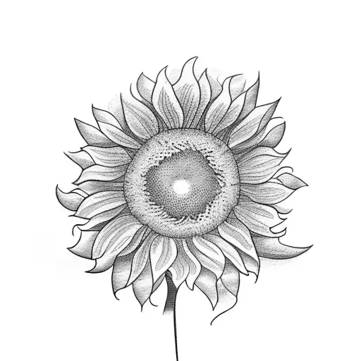 A Tattoo Of A Field Of Sunflowers With A Book Nestled Among The Stems