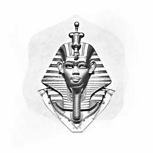 An Egyptian Pharaoh Playing A Blues Guitar