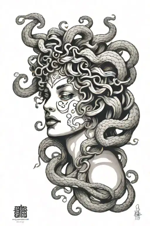 Medusa The Gorgon Is Very Beautiful