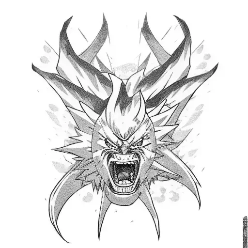 A Fierce Battle Between Naruto And A Demon From Demon Slayer