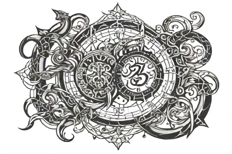 Zodiac Sign Intertwined