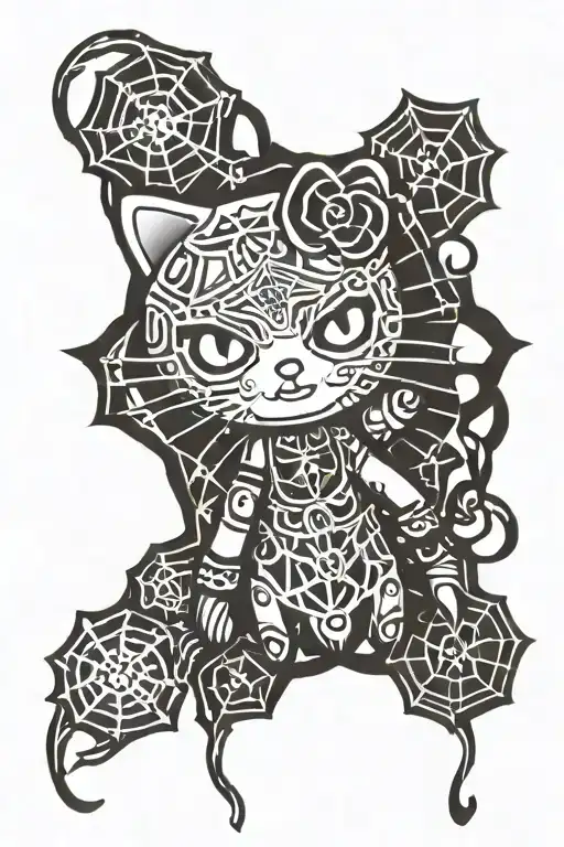 Gothic Style Hello Kitty Spider