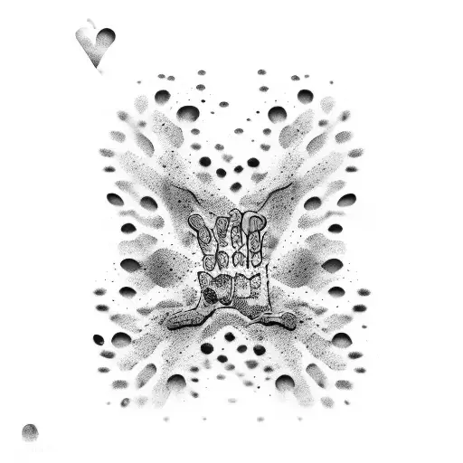 Chest Tattoo With Handprint And Date