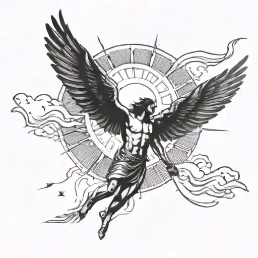 Icarus Tries To Reach For The Sun As It Falls From The Sky