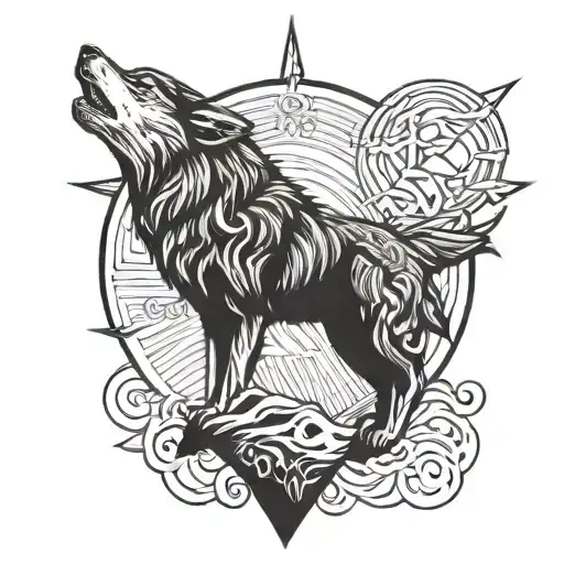 Howling Wolf Head