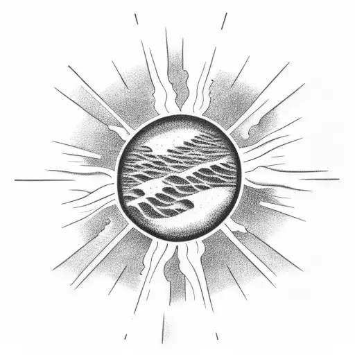 A Telescope Pointing Towards A Beach Sunset