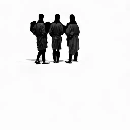 A Group Of People In Red Robes