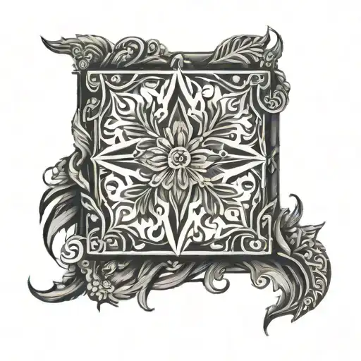 Black Square With Washed Out Edges