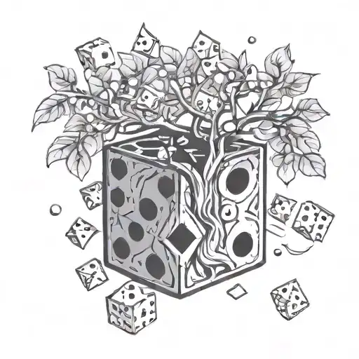 Incorporate A Collection Of Dice Into A Money Tree Design