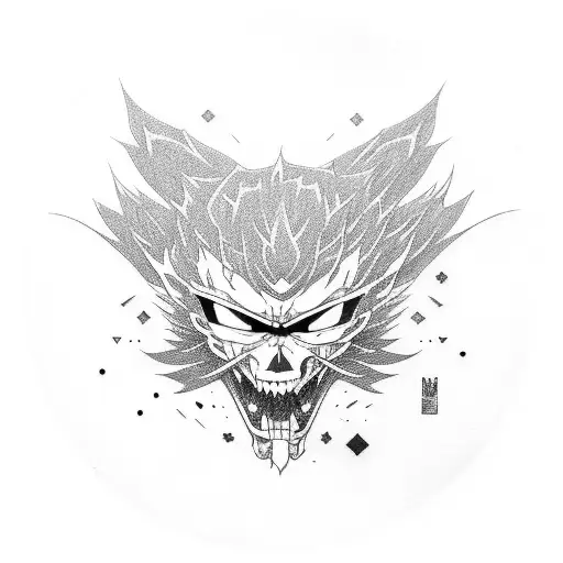 Skateboarding Anime Character In A Dark And Mysterious Japanese Cityscape