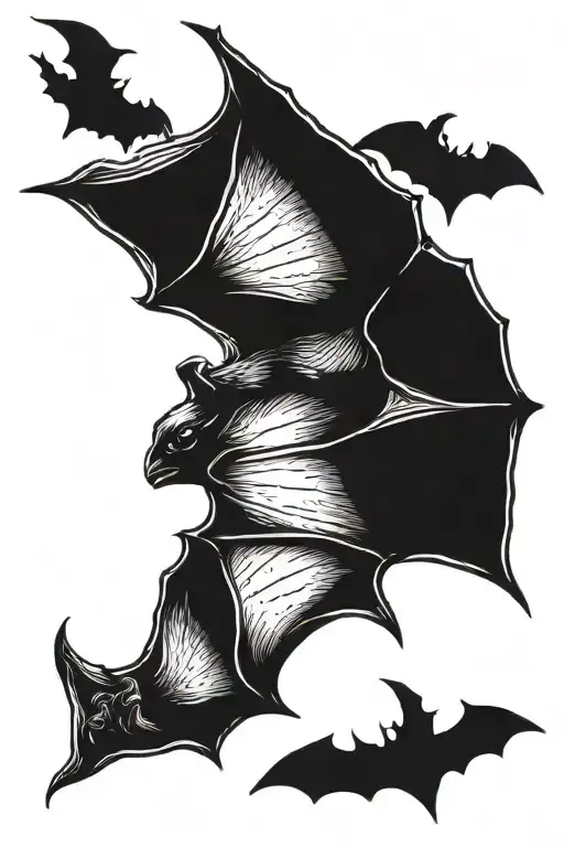 Bat Flying
