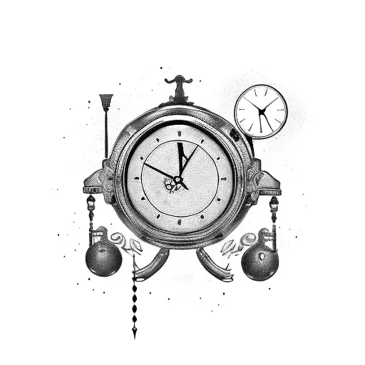 A Time-traveling Suitcase With Clock Hands As Handles