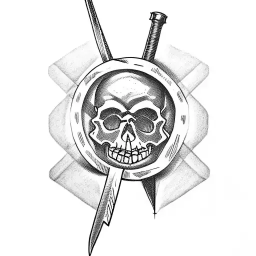 Skull And Lotto And Sword