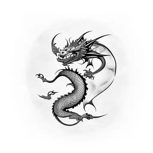 Dragon With Joker And Cancer