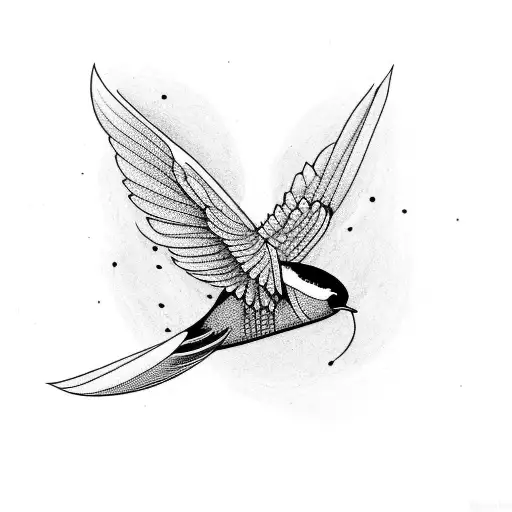 Old School Swallow Bird