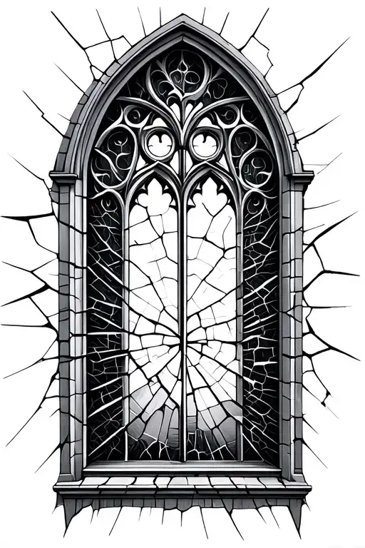 Broken Church Window