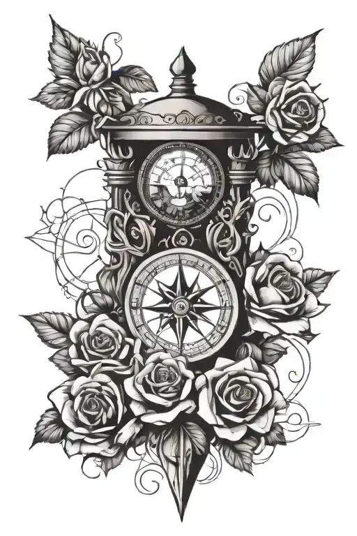 Roses Compass Hourglass Succubus