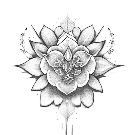 Dalia Flower And Angel