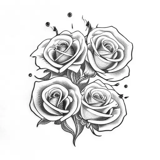 Butterfly Skull Roses