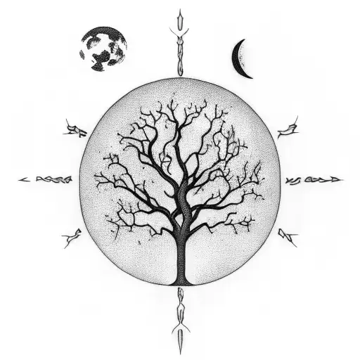 Tree Of Life In Moon