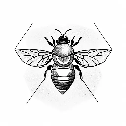 Bee In A Triangular Shape
