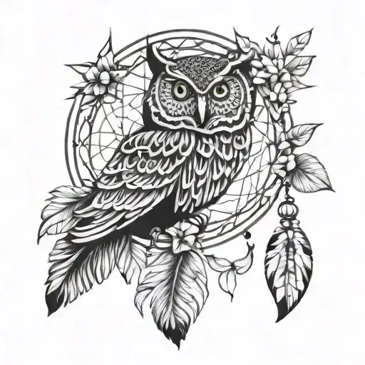 Dream Catcher With Owl