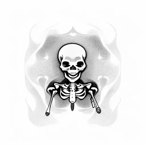 Skeleton With Syringe