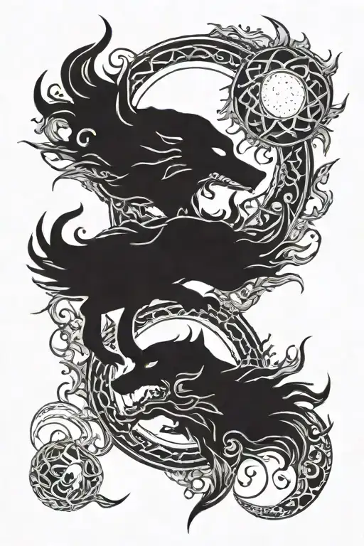 Scol And Hati Sun And Moon