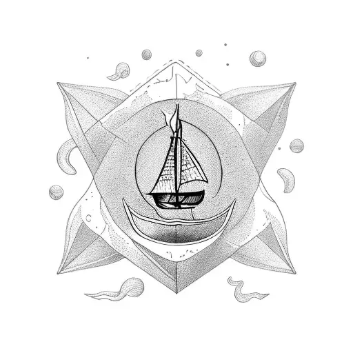 Boat Sail With Elements Reminiscent Of Freedom And Family Ties