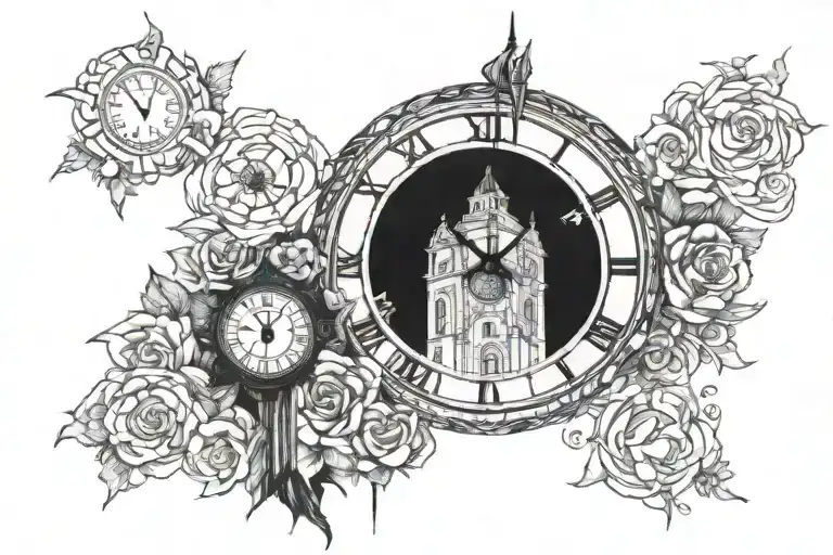 Clock Tower Surrounded