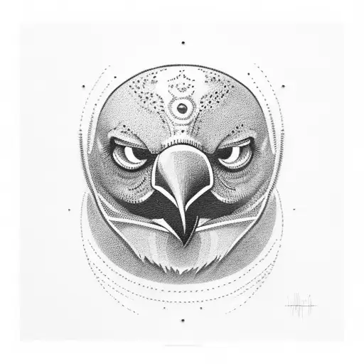 A Crow Unraveling A Red Yarn Ball