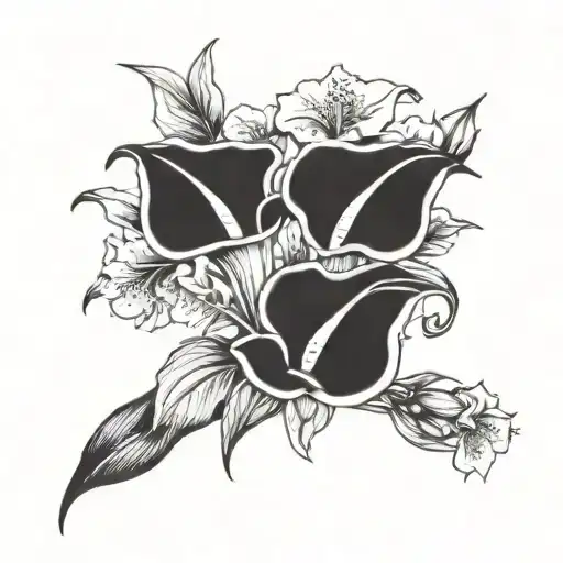 Calla Lily And Hibiscus Flower Bouquet