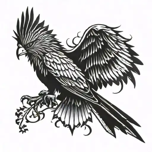 Red Kite Bird Silhouette